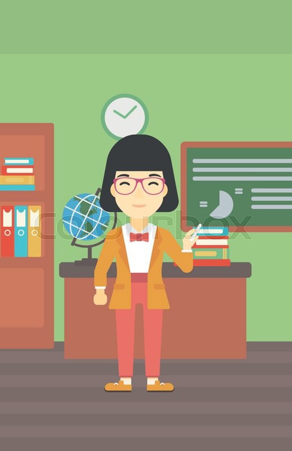 Teacher in a classroom